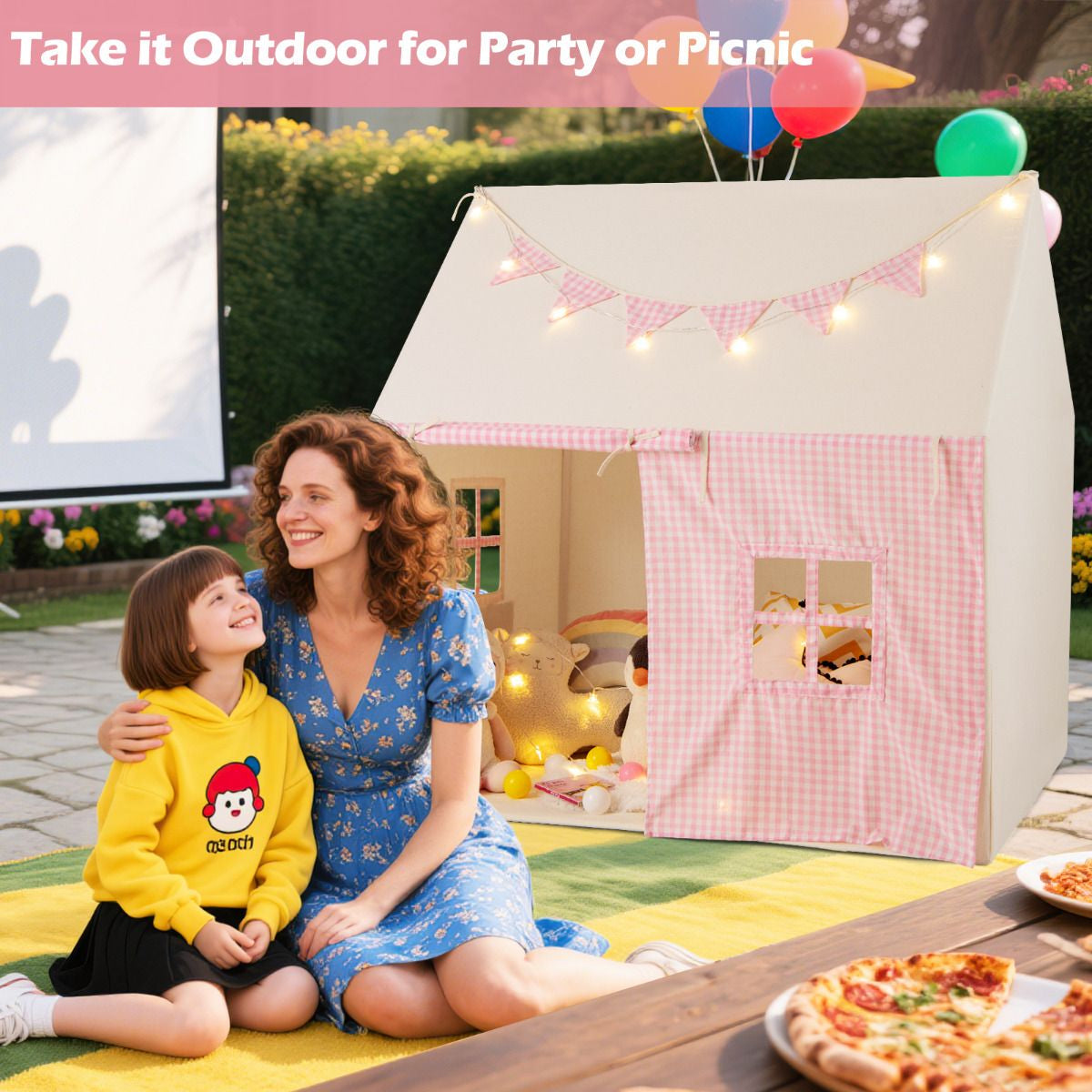 Kids Play Tent with Padded Mat for Children Aged 3-8 Years Old