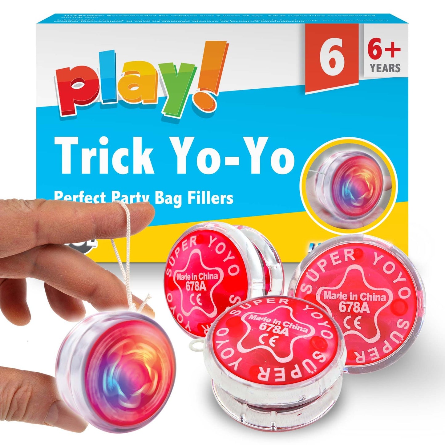 6-24 Professional Yoyo Light up Spinner Toy Pro Trick Flashing Clutch Yo Yo Kids
