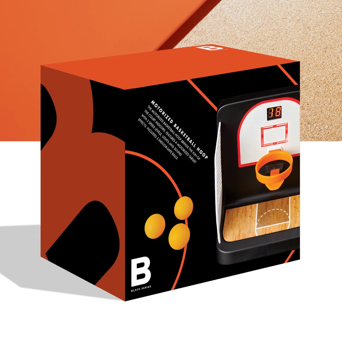 Motorized Basketball Hoop with Moving Target with Includes Digital Score, 3 Speeds Motor Target, Lights and Sounds, Age 8+