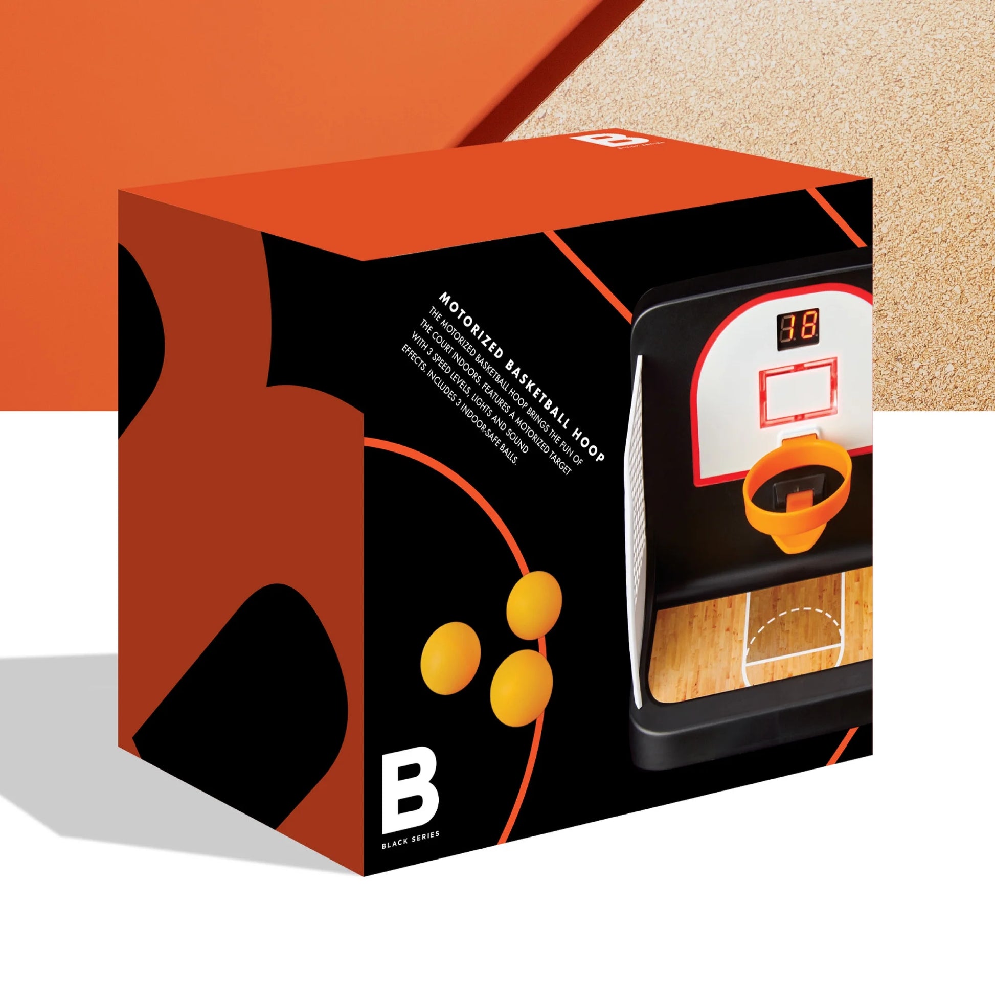 Motorized Basketball Hoop with Moving Target with Includes Digital Score, 3 Speeds Motor Target, Lights and Sounds, Age 8+