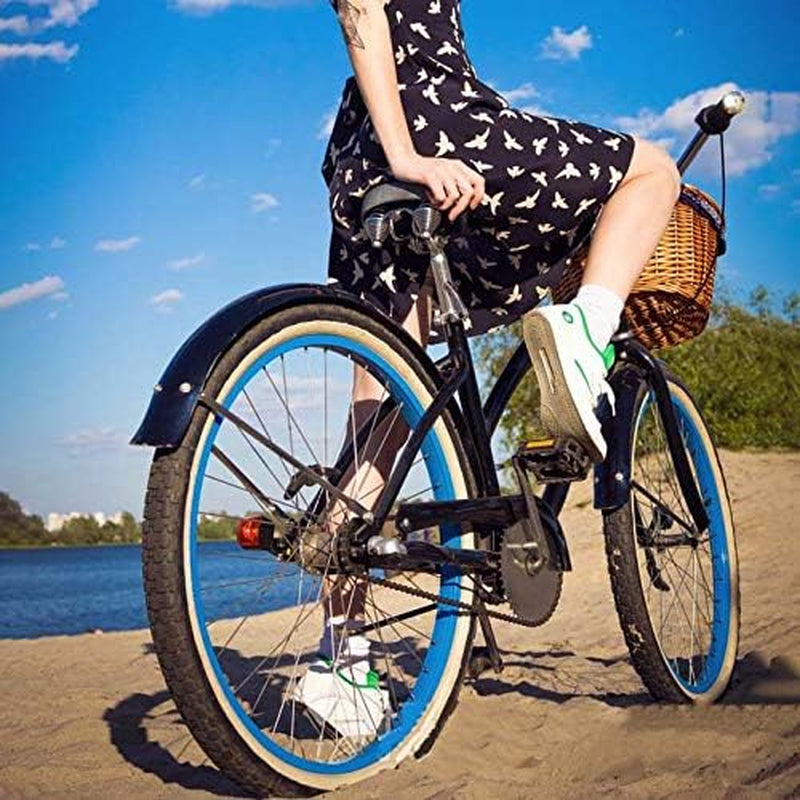 Bike Tire,24/26"X 2.125" Folding Beach Cruiser Bicycle Replacement Tires