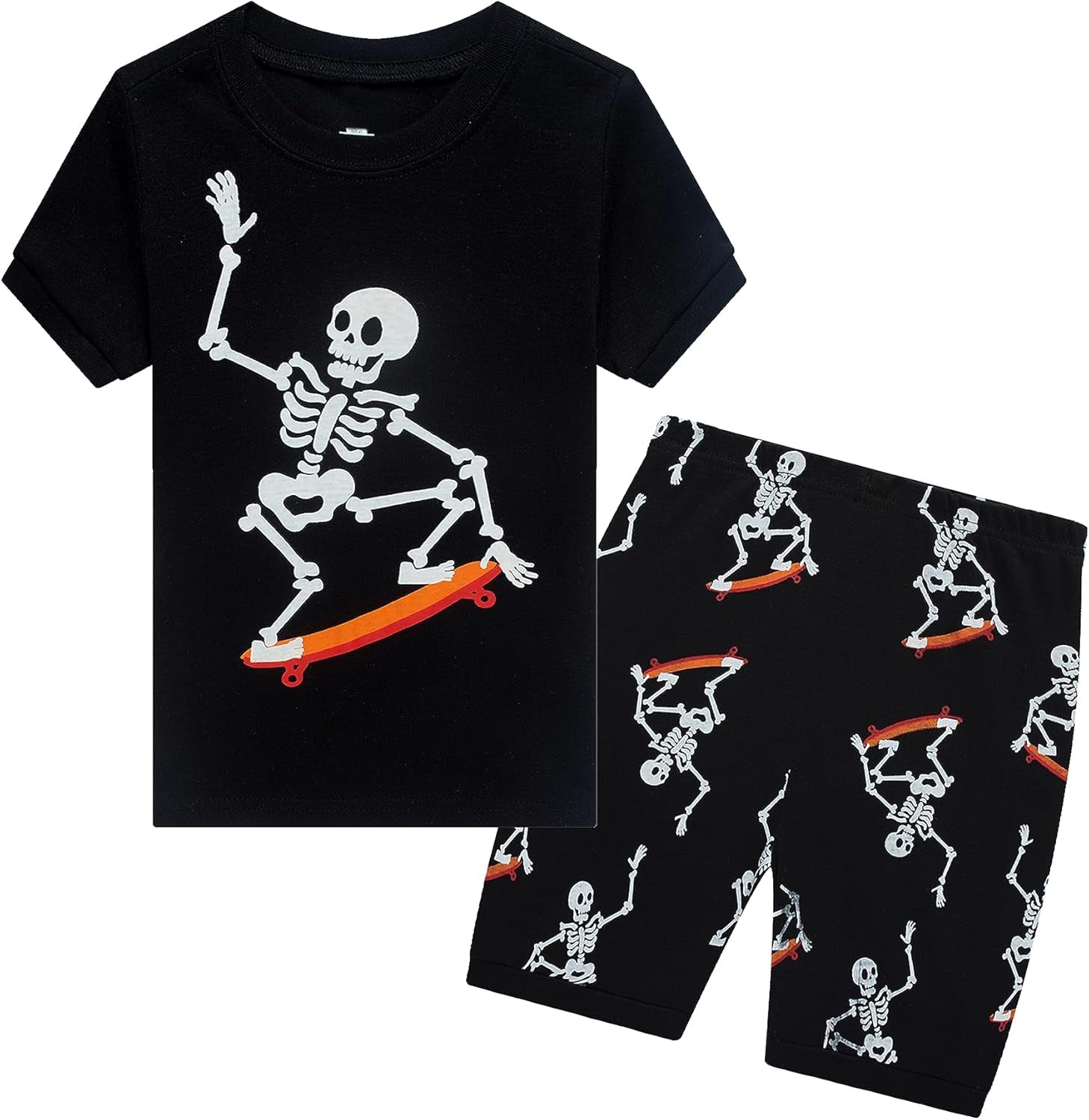 Boys Short Sleeve Pajamas Kids Summer Pjs Children Pajamas