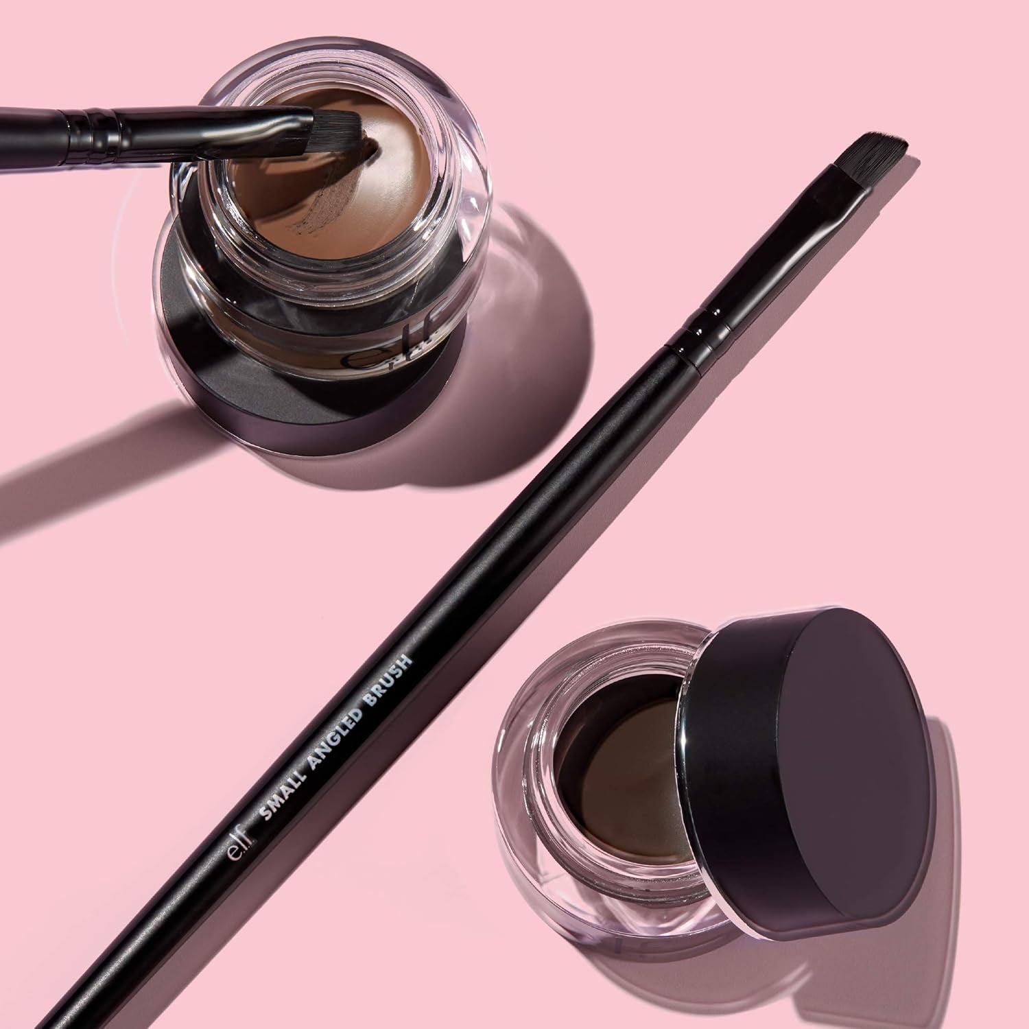 Small Angled Brush, Creates Even, Thin & Straight Lines, Great for Applying Lip Color, Eyebrow Color & Eyeliner, Vegan & Cruelty-Free