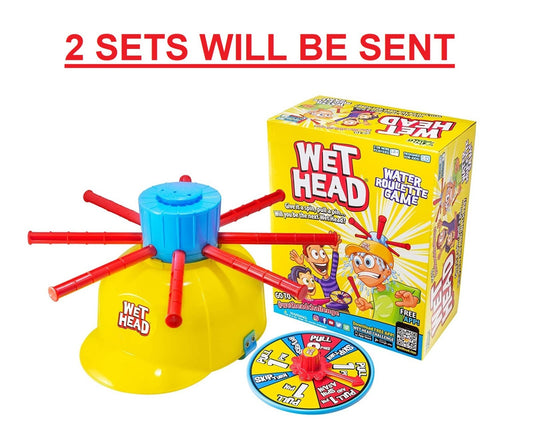 2Pcs Wet Head Water Roulette Game KIDS Friends Family TOY PLAY SET