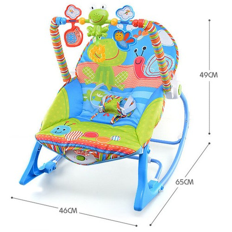Baby Infant to Toddler Vibration Bouncer Rocker Swing Chair Soothing Music Toys