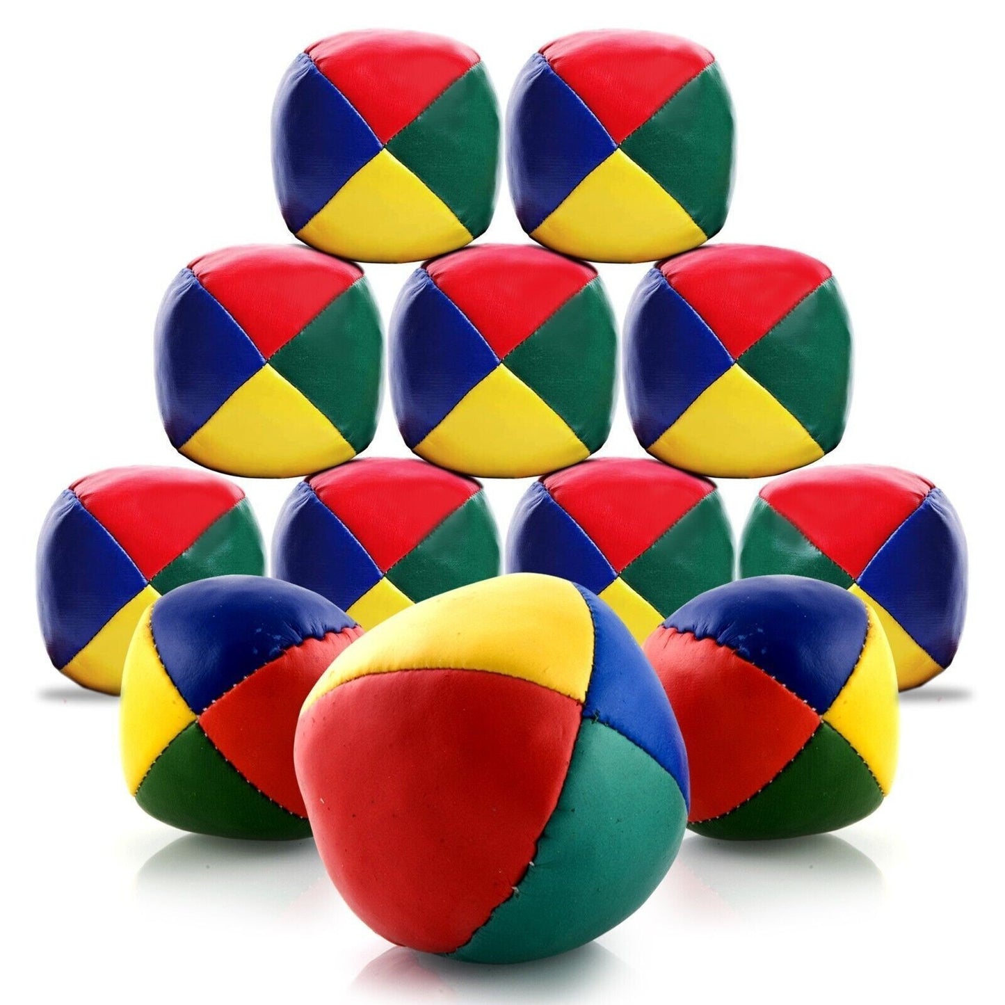 3-36Pk Juggling Balls Professional Pro Learn to Juggle Coloured Set Circus Clown