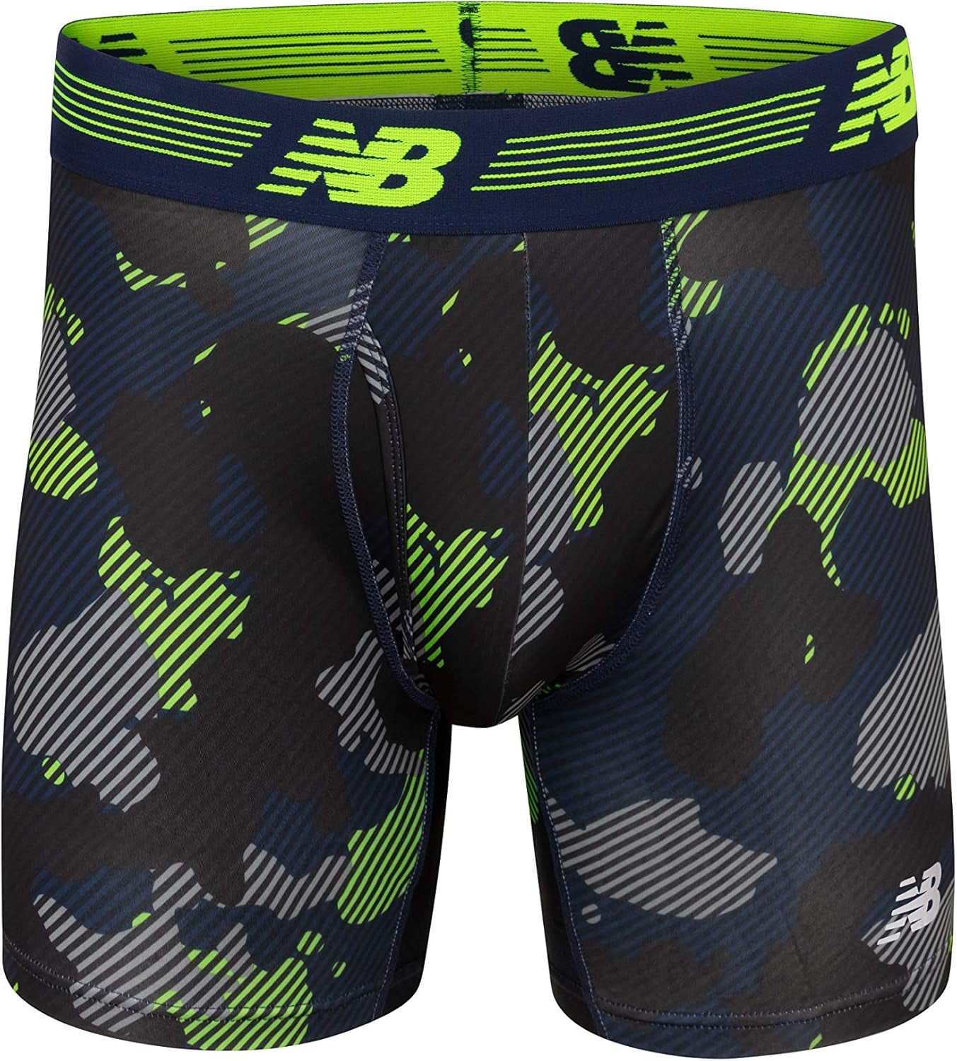 Men'S Performance Boxer Briefs with Fly, Breathable Stretch Underwear, Moisture Wicking, Soft Waistband (3 Pack)