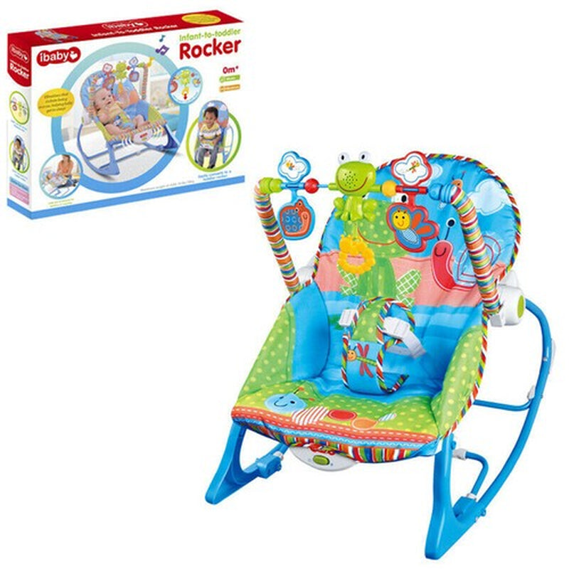 Baby Infant to Toddler Vibration Bouncer Rocker Swing Chair Soothing Music Toys
