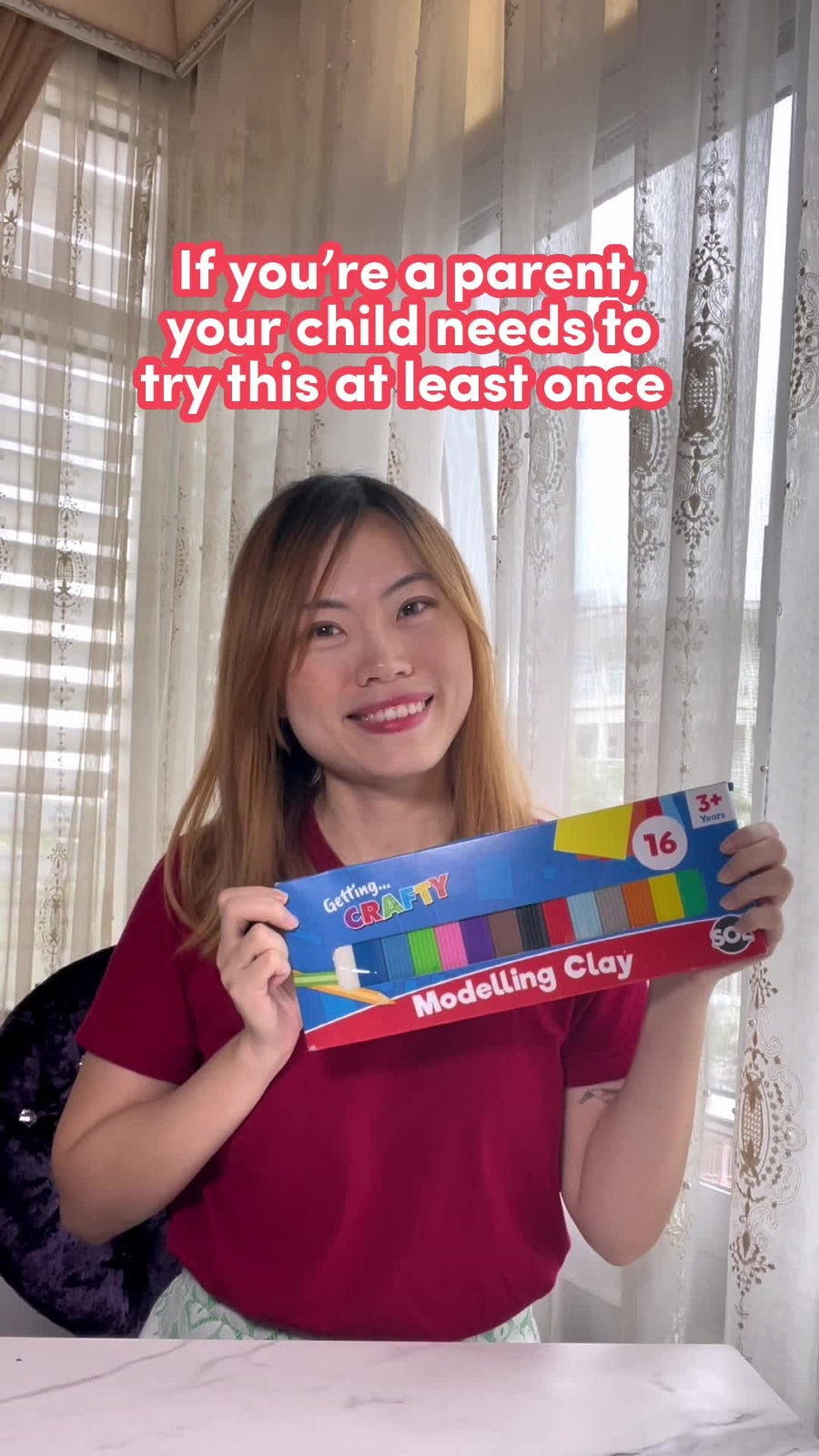 16Pk Kids Modelling Clay Set 16 Colours Plasticine Putty Strips Children Craft