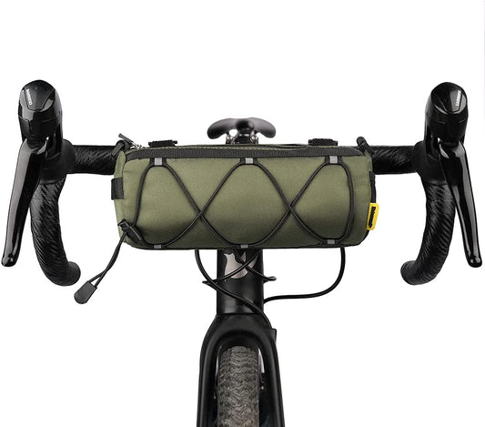Bike Handlebar Bag, Bicycle Front Bag Frame Storage Roll Bag Mountain Road Bikes Commuter Shoulder Bag Professional Cycling Accessories