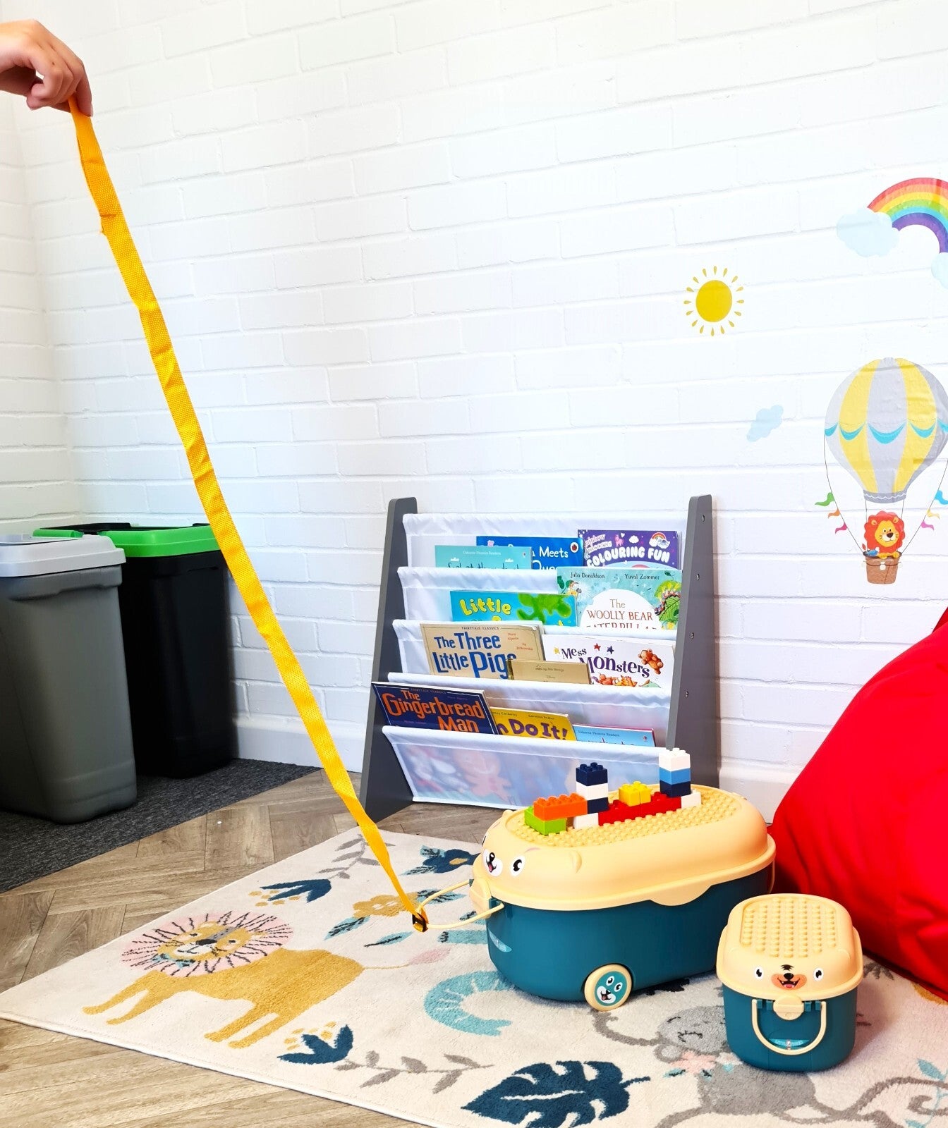 Kids Children Building Bricks Blocks Table Cart - Toddlers Childs