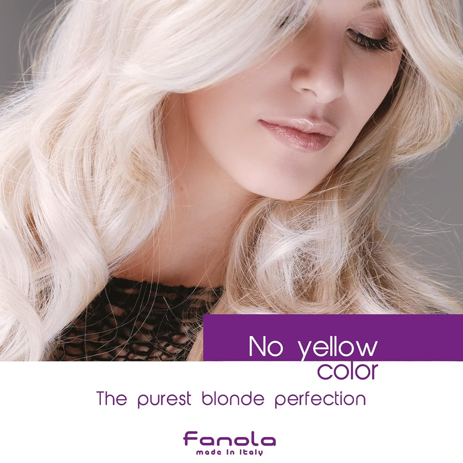 No Yellow Purple Shampoo - Purple Color Depositing Shampoo for Blondes, Bleached & Grey Hair - Formulated with Violet Pigment to Remove Brassy Tones from Hair (11.83 Fl Oz)