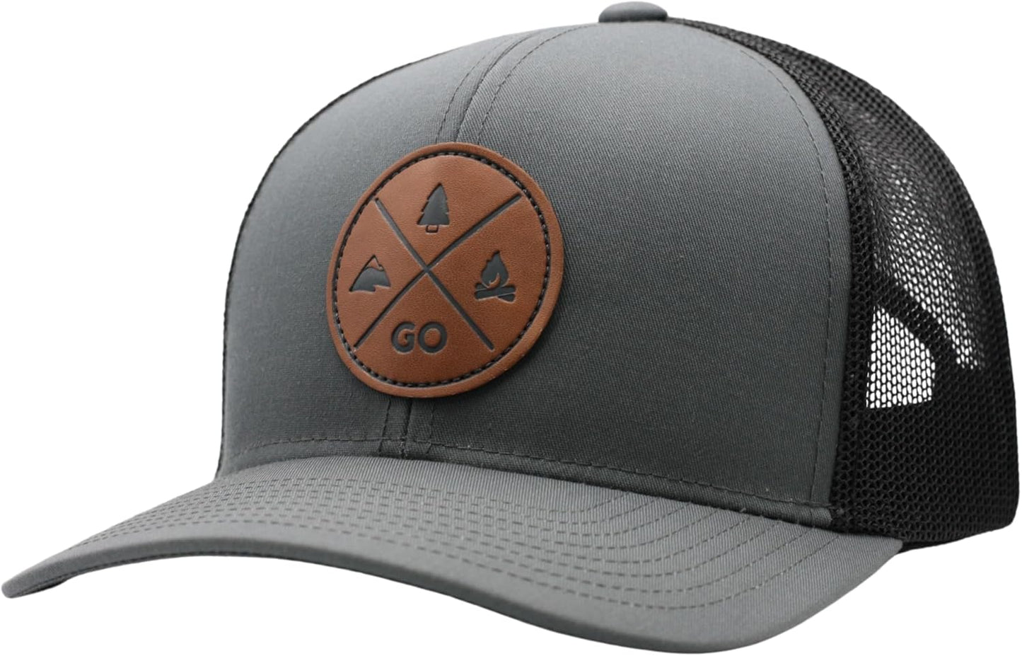 Trucker Hat - GO Outdoors (Gray/Black)