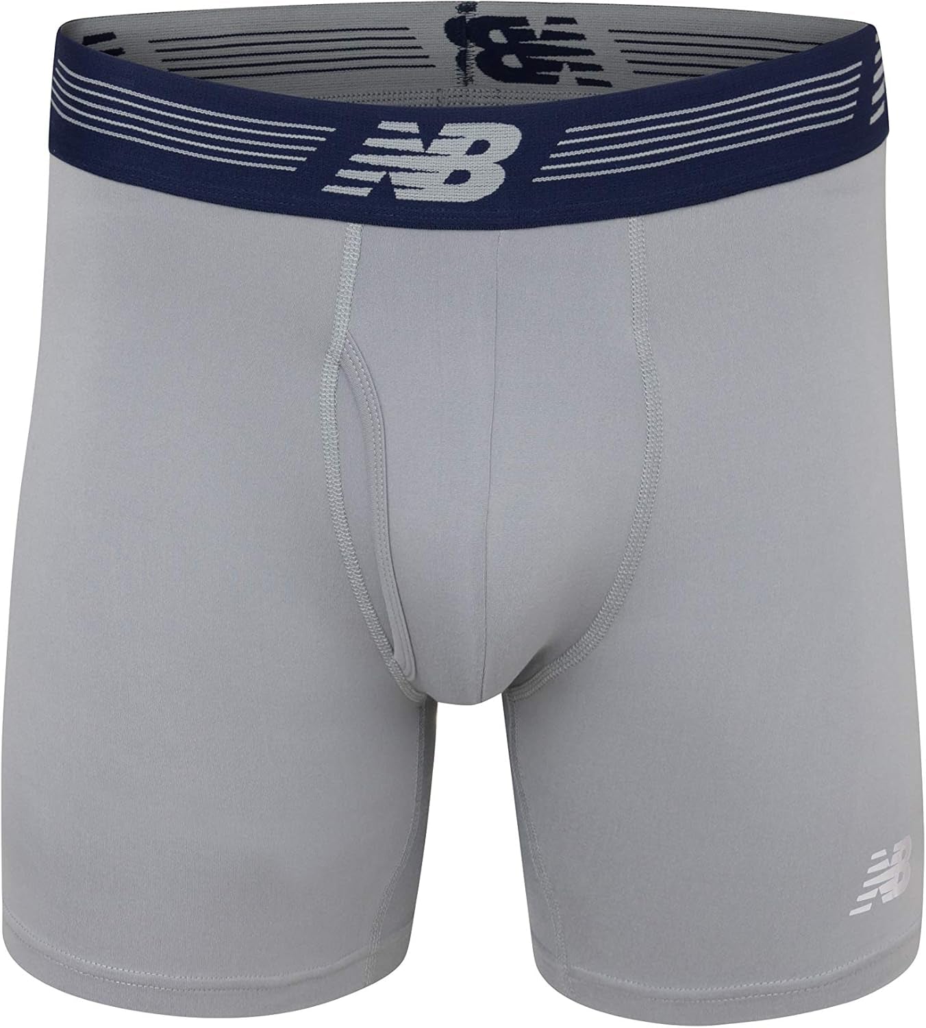 Men'S Performance Boxer Briefs with Fly, Breathable Stretch Underwear, Moisture Wicking, Soft Waistband (3 Pack)