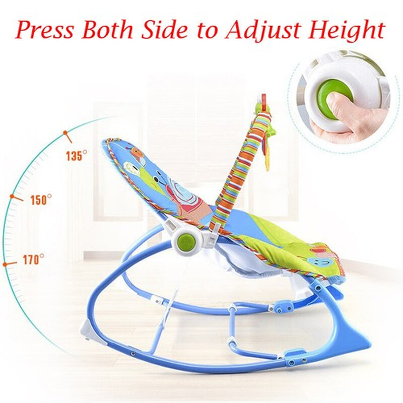 Baby Infant to Toddler Vibration Bouncer Rocker Swing Chair Soothing Music Toys