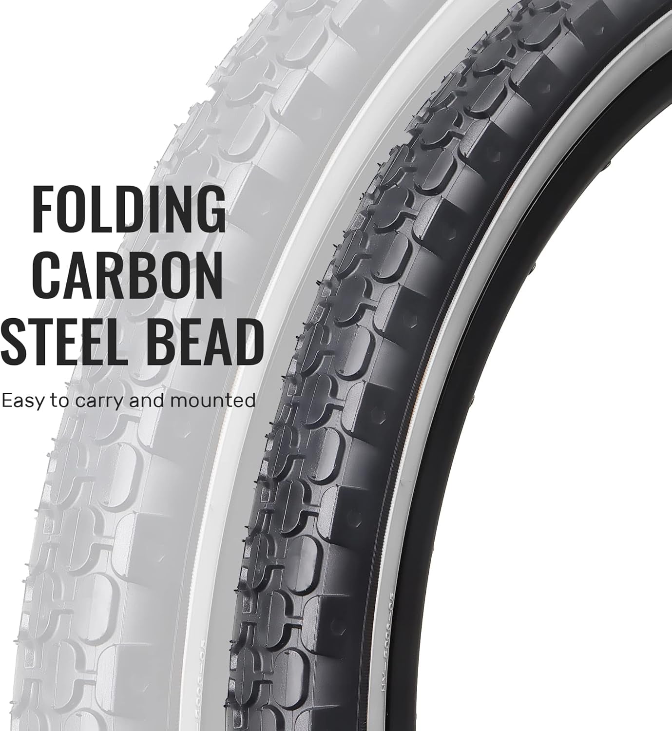 Bike Tire,24/26"X 2.125" Folding Beach Cruiser Bicycle Replacement Tires
