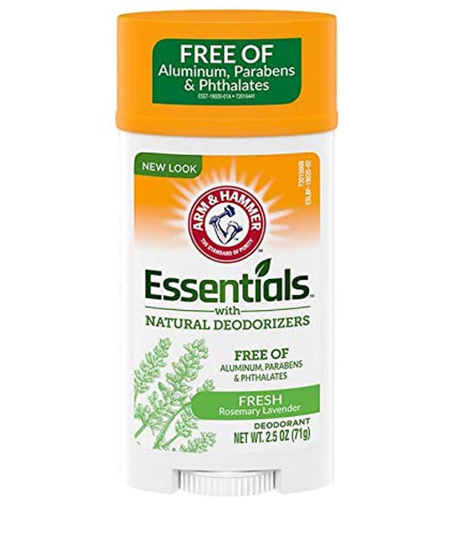 Essentials Natural Deodorant Fresh Rosemary Lavender 2.50 Oz (Pack of 4)