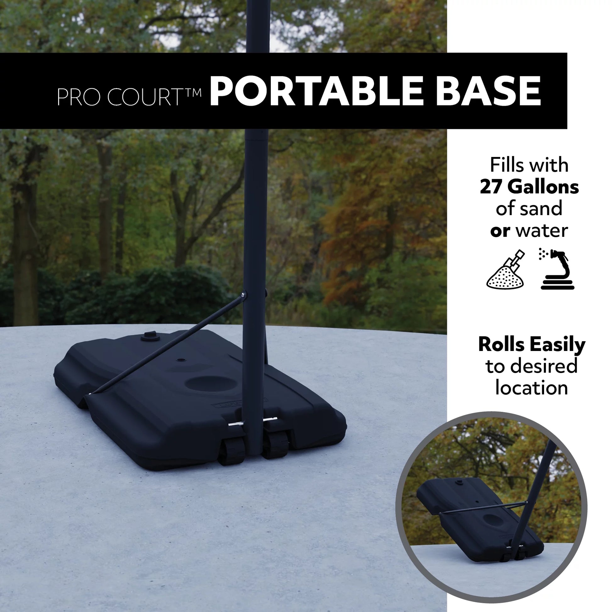 44-Inch Impact Portable Basketball Hoop with Telescoping Adjustment & Classic Rim – Model 90759-Outdoor Play