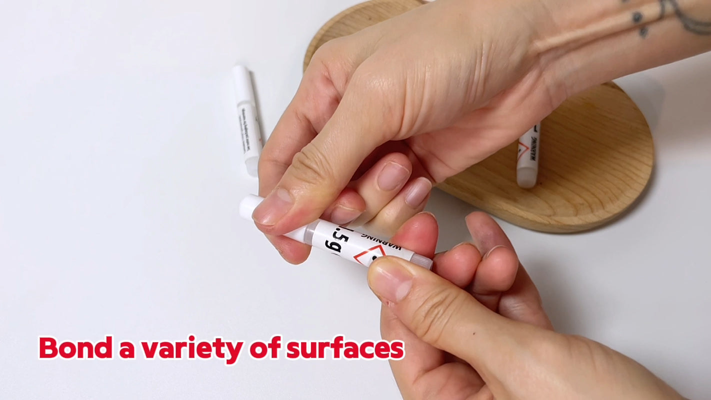 24Pk Super Glue Extra Strong Bond | Premium Adhesive Plastic Rubber Leather Wood